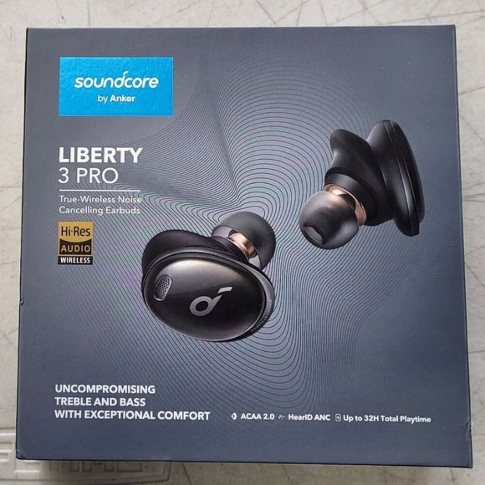 🔥🎧 Soundcore by Anker Liberty 3 Pro Noise Cancelling Earbuds (Black) 🎧 🔥